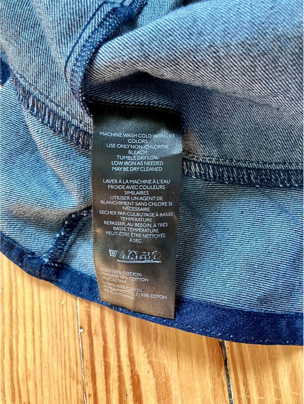 NWT Pilcro Anthropologie Dark Denim Circle Mini Skirt Striped Tie Sporty Prep L - Picture 10 of 11